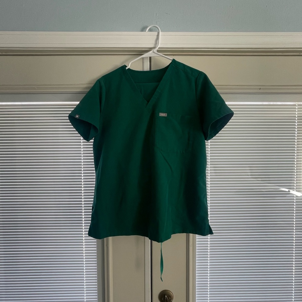 FIGS hunter green scrub set